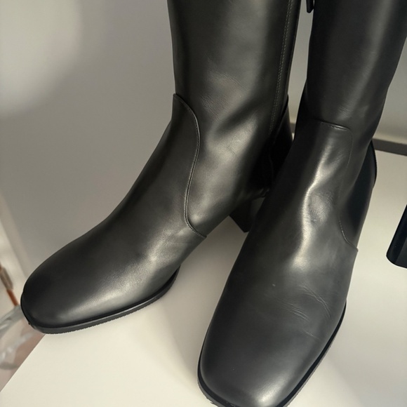 Stuart Weitzman Black Leather Boots - Size 12 - NEW IN BOX - Picture 7 of 9